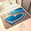 Seastar Seashell Beach Doormat Realistic Seaside Sand Print Non Slip Entrance Floor Mat For Front Door Coastal Home Decor