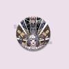 Pop Game Needy Streamer Overload Button Pins Cartoon KAngel Cosplay Badge Ame-chan Round Brooch Bag Hat Decor Jewelry Toys Gifts