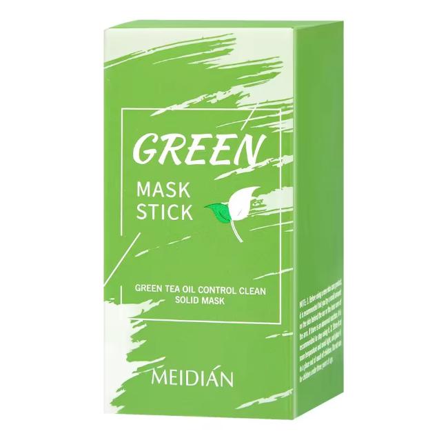 Green Tea Oil Control Cleaning Solid Facial Mask Stick Deep Cleaning Wipe Mud Mask