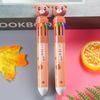 Cute Cartoon Bear 10-Color Pen: Colorful Student Writing Tool