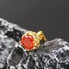 High-End Retro Rhinestone Stud Earrings for Men & Women – Versatile Titanium Steel Design