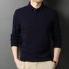 Brand Polo Shirt Men Long Sleeve Business Casual Polo Shirt Mens Clothes Spring Autumn Solid Male Turn Down Collar Tops Tees
