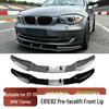 Fits 2007-2011 BMW 1 Series E81/E87/E82/E88 3-Piece Front Bumper Lip Trim