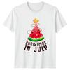 Christmas In July T-Shirt Summer Fruit Holiday Gift For Him And Her