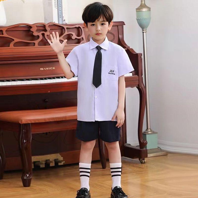 Thai Academy-Style Summer Graduation Uniform: Fashionable JK Skirt Set for Elementary Girls