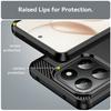 Phone Case For Honor 400 Smart 5G/4G/X7d 4G Protective Cover Carbon Fiber Texture Brushed