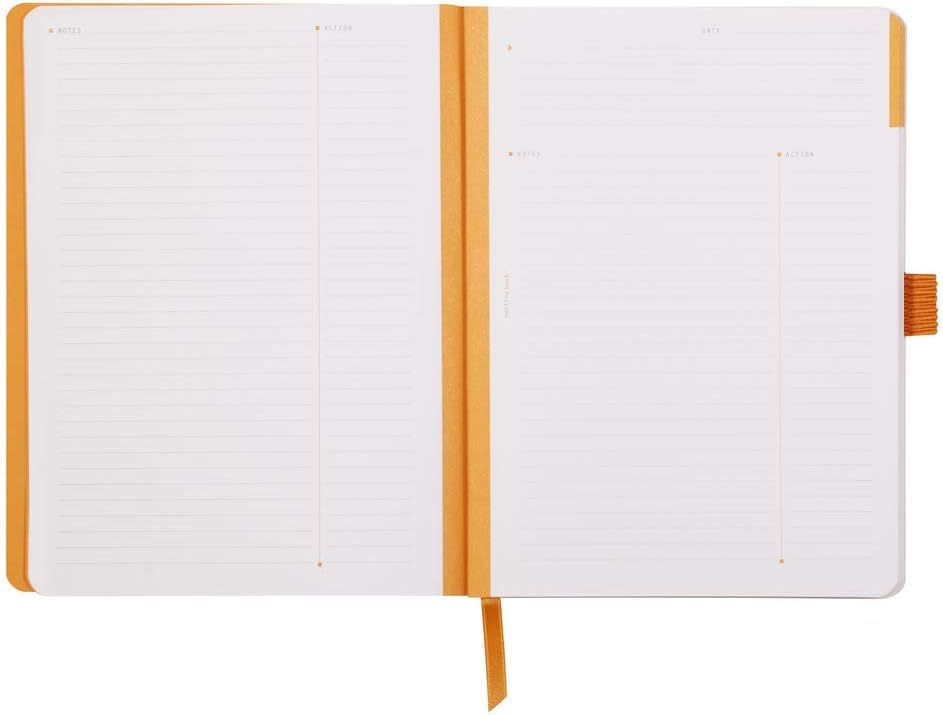 Rhodia Rhodiarama Meeting with synthetic leather PEFC CF117790 Book, A5, Italian-made cover, certified, Purple,