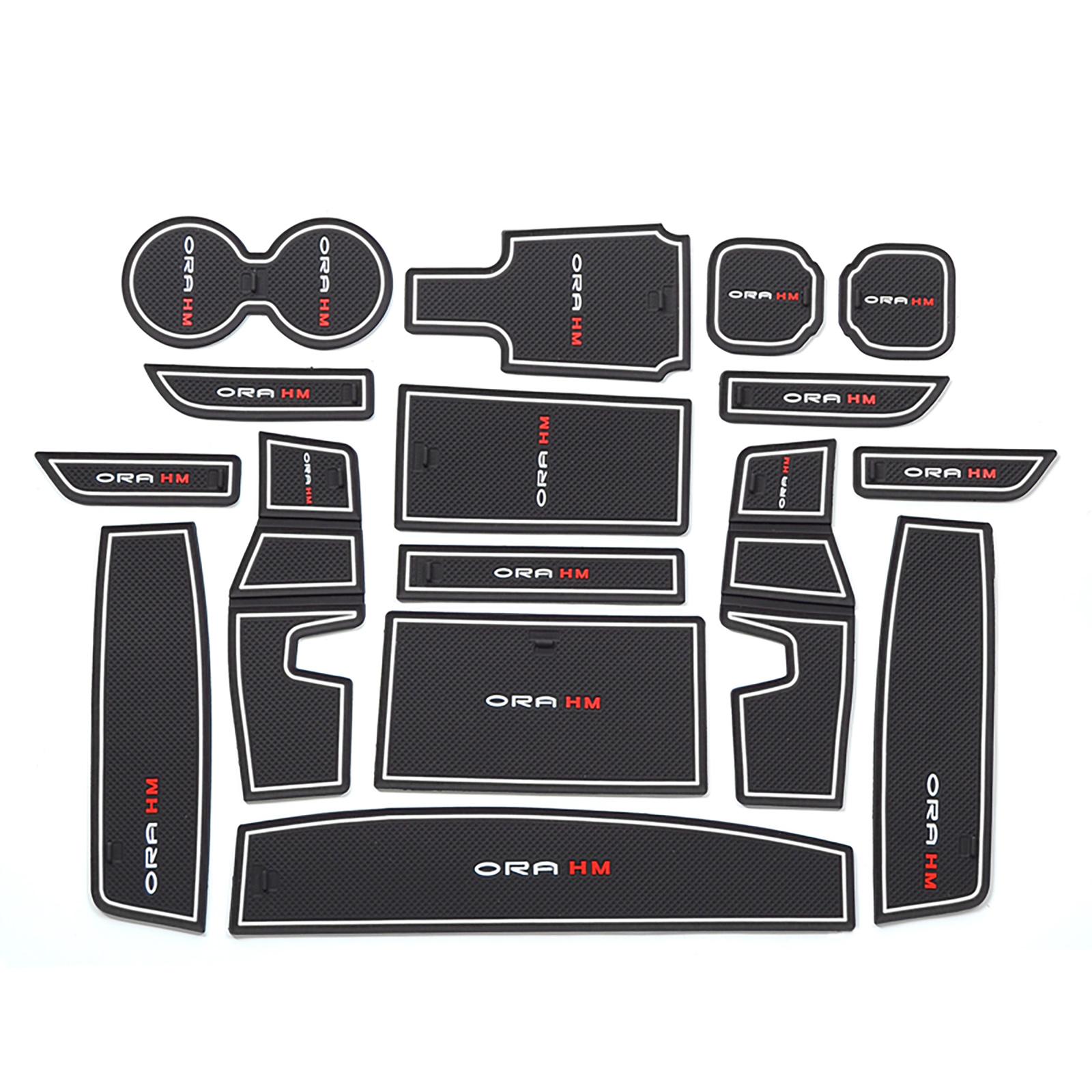 

для Ora Funky Cat противоскользящий коврик для дверного проема, противоскользящая накладка на дверной паз, подстаканник, аксессуары для интерьера, резина 16pcs