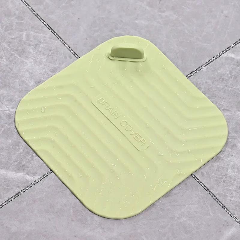 1Pcs Bathroom Floor Drain Deodorizer Toilet Plug Insect-Proof Cover Deodorizing Silica Gel Pad Sewer Seal Odor Prevention