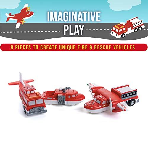 Bornelund Popular Playthings Mix & Match Fire & Rescue Toys (Around 3 Years Old) PPT60317