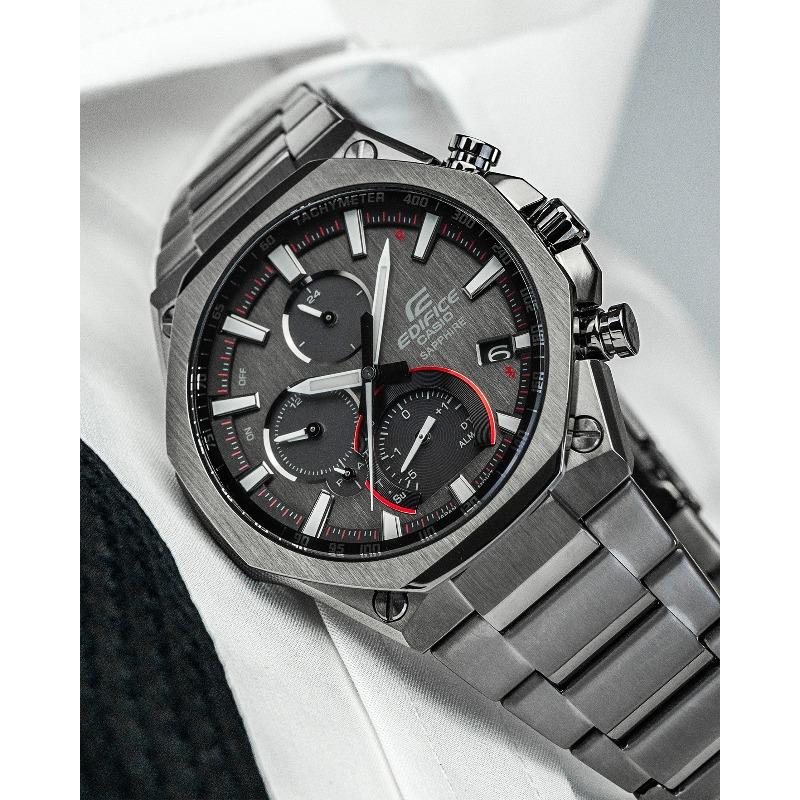 Casio Edifice Men's Stainless Steel 100M Water Resistant Analog Quartz Watch EQB-1100YDC-1A