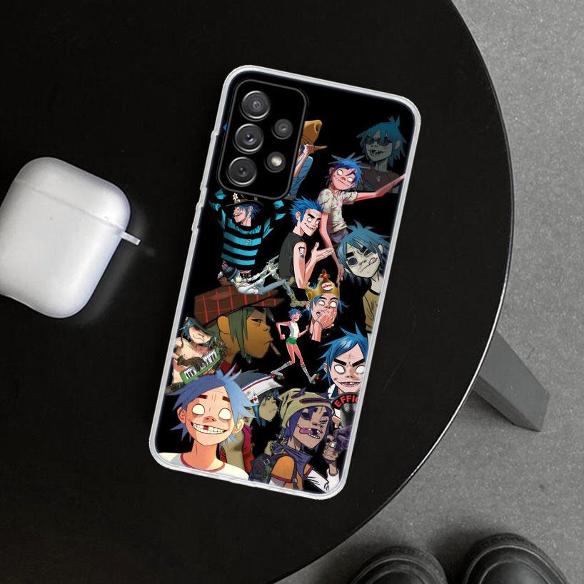 Gorillaz Anime Phone Case Cover for Samsung Galaxy A12 A22 A32 A52 A72 A02S A51 A50S A31 A20S A10S Note 20 Ultra 10 Plus Galaxy
