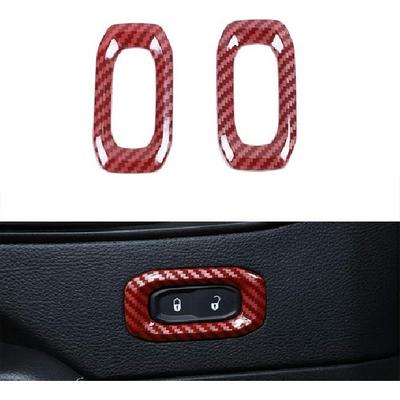 For JL Door Lock Switch Button Inner Trim Accessories for Jeep Wrangler JL JLU