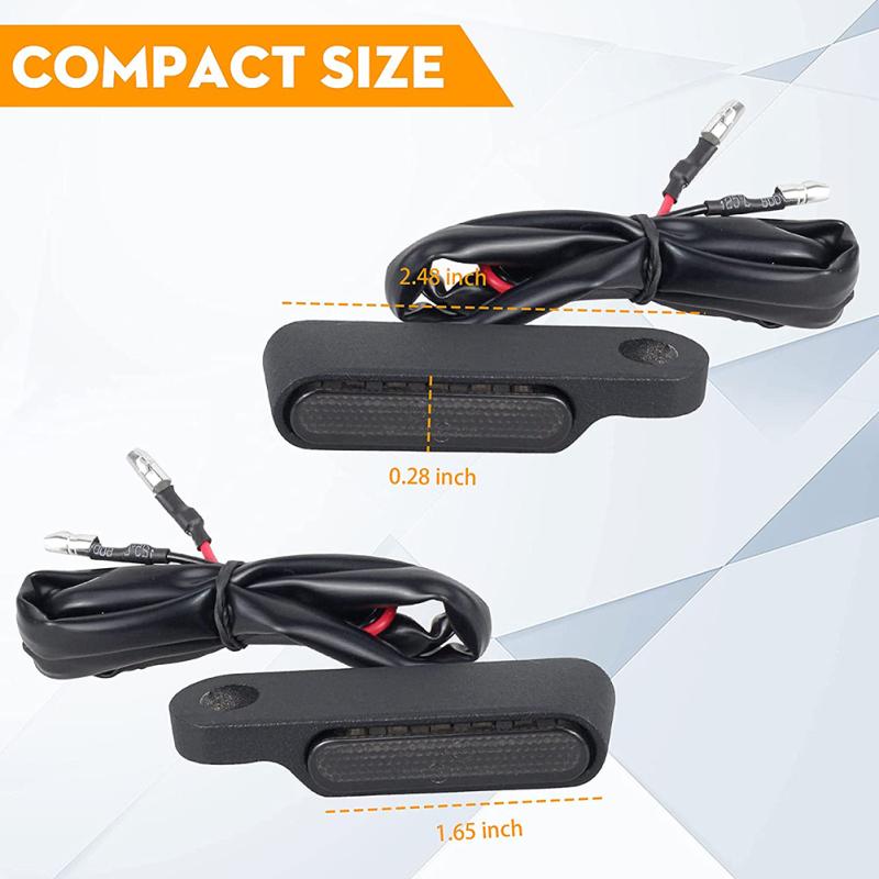 2ks sekvenčních LED směrových světel pro motocykly IP67 vodotěsných, dlouhotrvajících, super jasných, dobrých