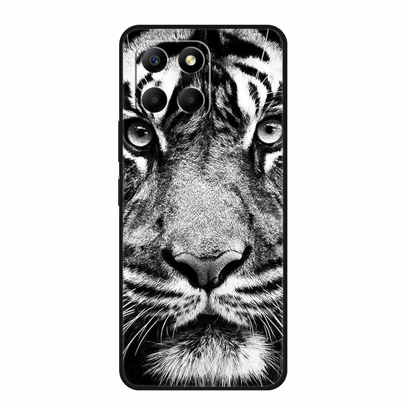 For Honor 400 Smart Case Phone Cover Lion Wolf Black Silicone TPU Soft Back Cover Cases For Honor 400 Smart Case Coque Fundas