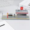 1:64 Scale Metro Station Diorama Model Architecture Scene Kits Diy Unassembly For Diorama Sand Table Layout Decor