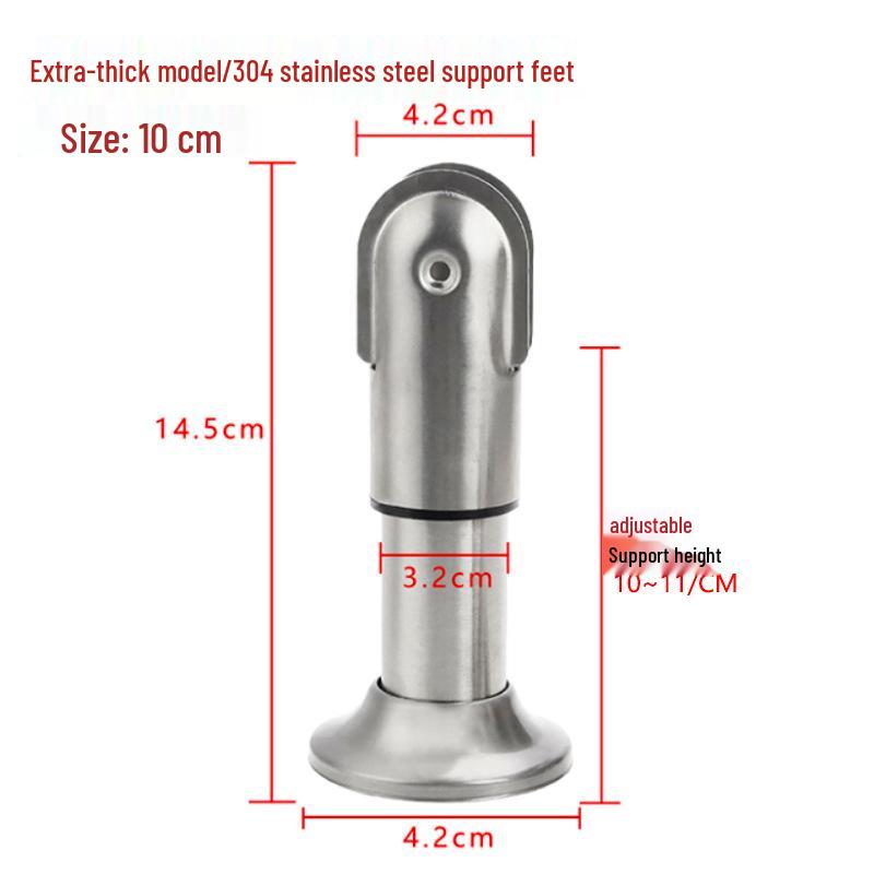 Stainless Steel Public Toilet Partition Support Foot Bracket