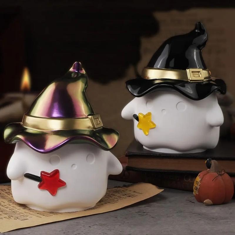 Halloween Halloween Ghost Mold Ghost Detachable Candlestick Silicone DIY Epoxy Resin Festival Decoration Gypsum Silicone Mold