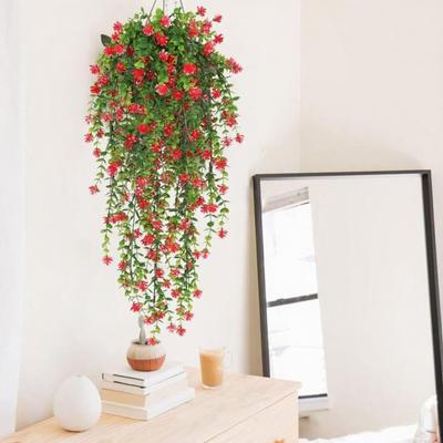 Hangende Kunstbloem met Eucalyptusbladeren UV-bestendige Nepbloem Slang Binnen Buiten Tuin Kunstbloem Rotan Decoratie