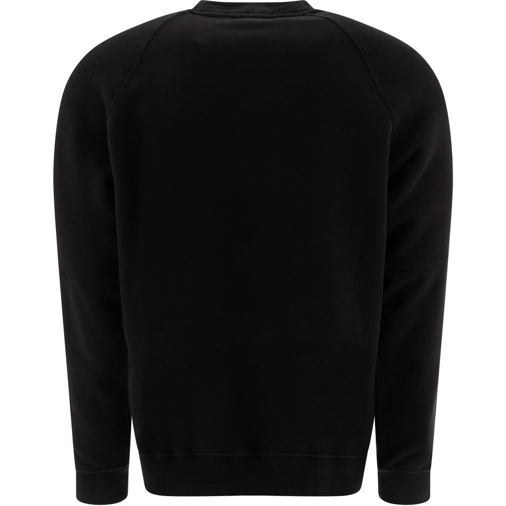 STONE ISLAND Compass Patch Logo Sweatshirt Black Men Tops 811560252-V0029