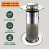 Stainless Steel Floor Drain Filter Washbasin Plug Pop-Up Bounce Core Basin Stopper Hair Catcher Shower Sink Strainer
