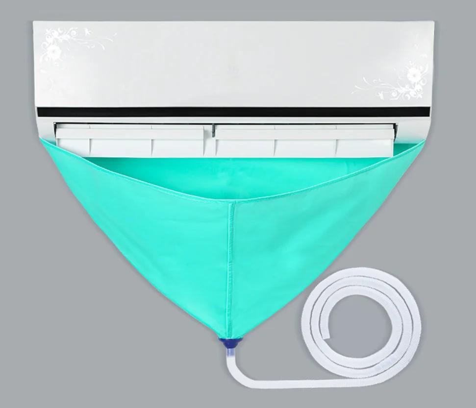 Набір для очищення кондиціонера: Пилозахисний чохол, мішок для води та інструменти - для настінних кондиціонерів, захищають стіни та меблі