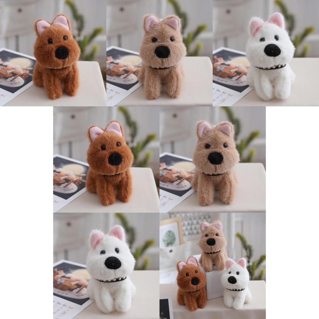 West Highland White Terrier Plush Toy With Pp Cotton Filling For Kids Gift