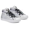 Converse Jack Purcell Rally Stylish Versatile High-top Canvas Shoes Unisex Gray and White