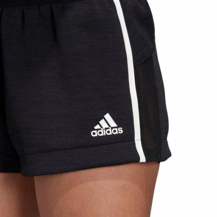 adidas מכנסיים קצרים קצרים רכים ונוחים ידידותיים לעור בגזרה בינונית קז'ואל מכנסיים קצרים לנשים שחור DT9391