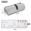 Portable Velvet Jewelry Organizer: Multi-layer Roll-up Bag for Earrings & Necklaces