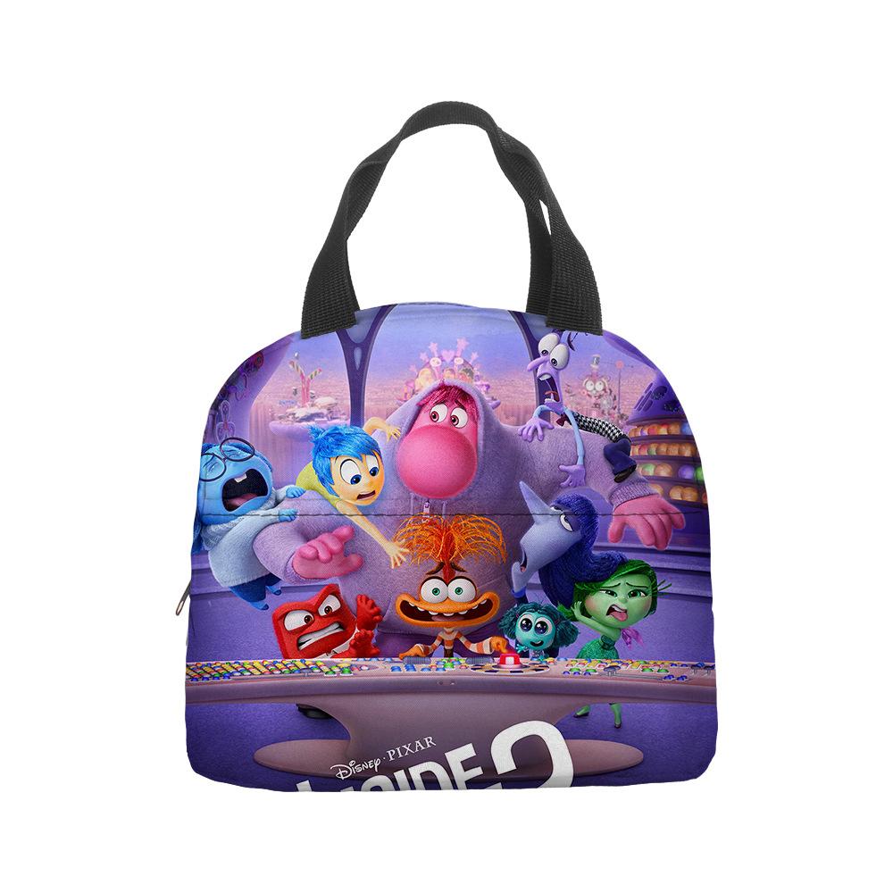 Mind Secret Service 2Inside Out 2 Plush Insulated Lunch Box Bag Portable Foil Ice Bag Picnic Bag