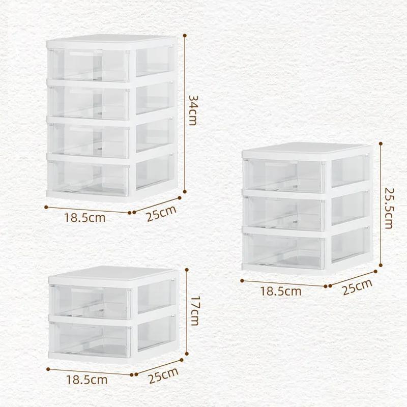 Desktop Storage Box Drawer Type  Large Capacity Desk Storage Cabinet Office Desk Storage Box Cosmetics Stationery Accessories