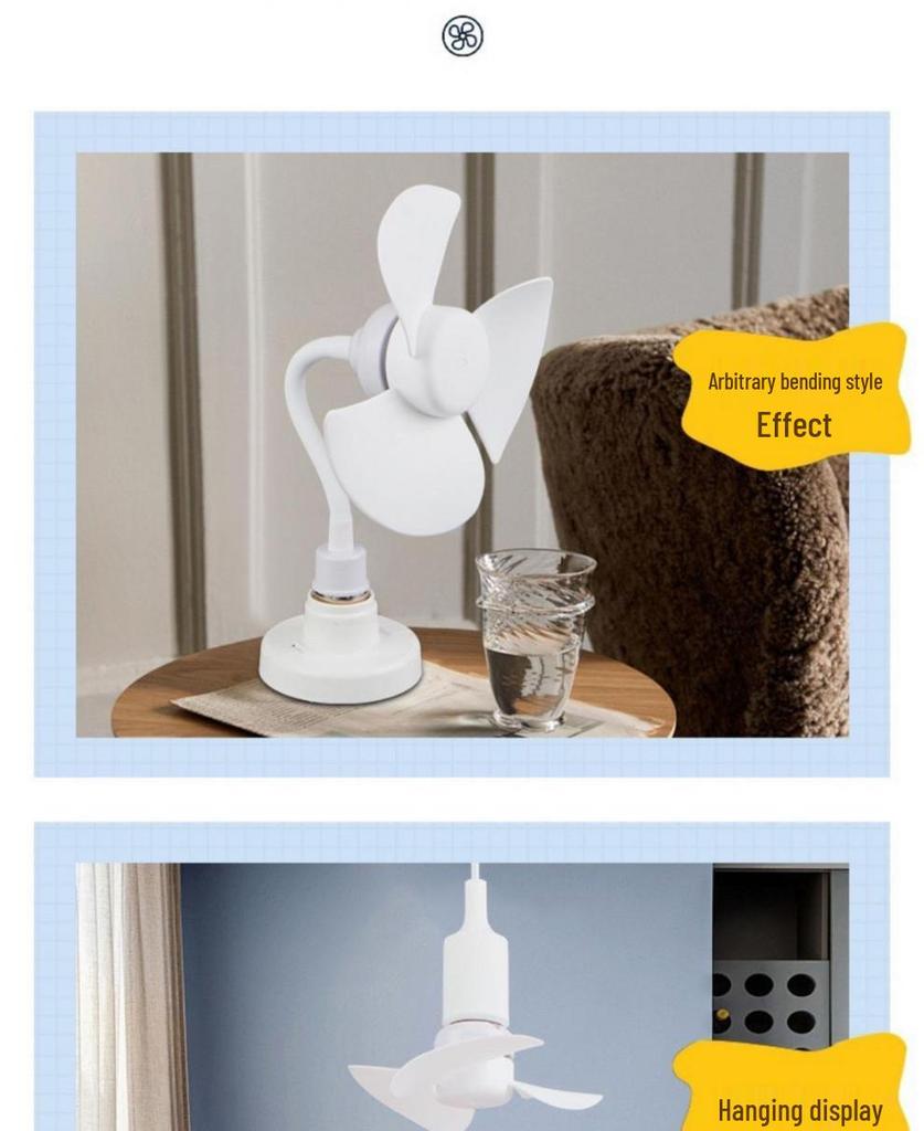 Multi-functional Socket Fan: Small Whirlwind Wall-mounted or Floor-standing Fan for Toilet and Kitchen
