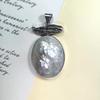 Collana con Ciondolo a Conchiglia Geometrica con Fascino Lucidato Per Artigiani di Gioielli Vintage