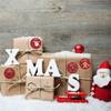 3.8Cm Christmas Roll Stickers Kraft Adhesive Labels