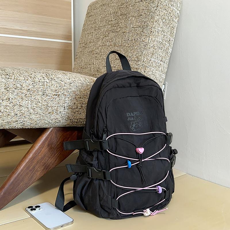 

Travel Bag Casual and Fashionable Backpack Large-capacity Student Schoolbag чёрный