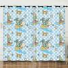 Curtain Cartoon Animal Bear Deer Love Kitten Digital Printing Blackout Curtain Punching