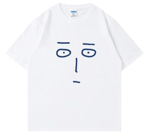 Summer best-selling men s and women s T-shirts, pure cotton round-neck tops, fashionable men s T-shirts for daily casual wear S разноцветный