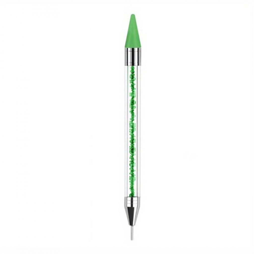 Rhinestone Picker Dotting Pen, Dual-ended Rhinestone Gems Crystals Studs Picker Wax Pencil Manicure Nail Art DIY Decoration Tool
