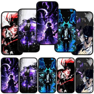 For iPhone 16 15 X XR Samsung Galaxy S24 S23 Plus Xiaomi Redmi Note 13 12 11 Pro Max 9 14 OPPO Huawei Sung Jinwoo Solo Leveling Arise Anime Phone Case