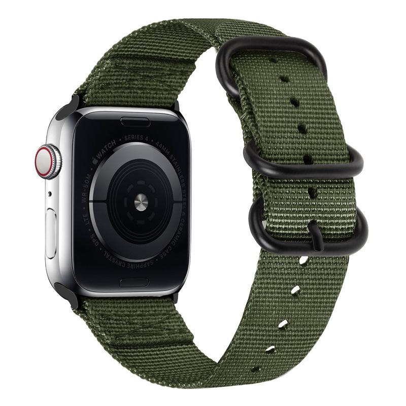 

Nylon Strap for Apple Watch Ultra 2/3 49mm Band 46mm 42mm 45mm 41 44 40mm Canvas Bracelet iWatch Series 11 10 9 8 7 6 5 SE Belt S11-10 42mm-40 41mm