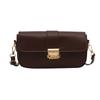 French Temperament Small Square Bag Underarms New Solid Color Beautiful Korean Style Shoulder Bag Women's Commuting Simple Crossbody Bag