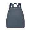 Guccio Leather Mini Backpack for Women, Lightweight and Stylish, Made In Italy, 181126 (Navy)
