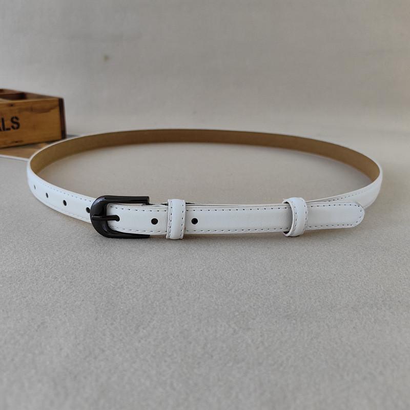 Minimalist Pu Leather Belt For Women With Alloy Buckle Suitable For Work And Daily Use