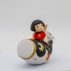 Yakushi Kiln May Made in Nishikisai Kintaro Carp Streamer Scarlet Doll, Japan, Ceramics, Design, (with Carp)