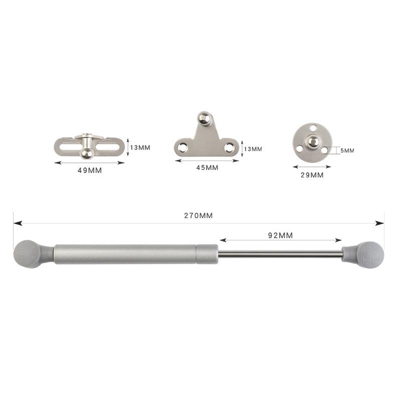 Cabinet Upturn Pneumatic Support Rod Bed Gas Spring Gas Support Furniture Aluminum Frame Door Telescopic Hydraulic Rod Hardware