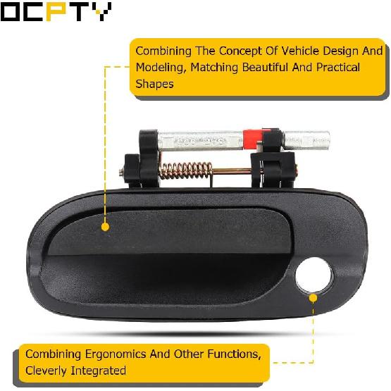 OCPTY Door Handles Exterior Front Rear Driver Left Side Replacement fit 2000 2001 2002 2003 2004 2005 2006 for Nissan Sentra Outside Door Handles