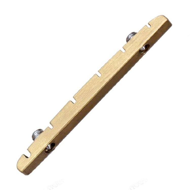 6 String Electric Guitar Brass Nut 42mm Length Adjustable Screw Mechanism For Personality String Height Setups