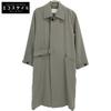 A+TOKYO 242554001 Khaki Zip-Up Soutien Collar Tie-Lock Coat Coat 1 khakiUsed
