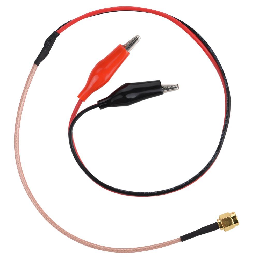 Low Loss Red Black Frequency Cable 50cm Ended Clips Connection Cable Testing Wire Testing Applications